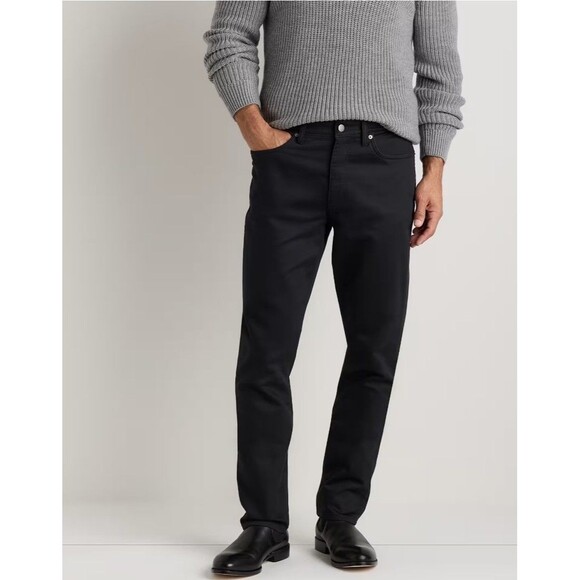 NWT Quince Mens Comfort Stretch Traveler 5-Pocket Pants - Casual Black 35X34 - Picture 1 of 14